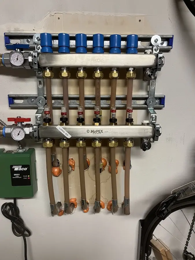 Plumber performing Gas Leak Detection at a residential property in Sunbury